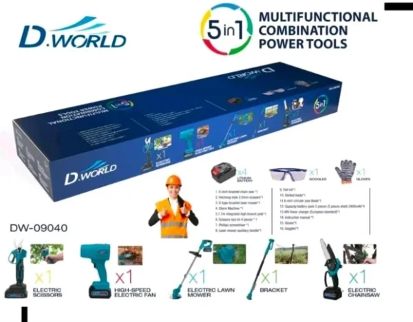 Aku Set 5u1 Multifunkcionalni | D. WORLD DW-09040 Alati