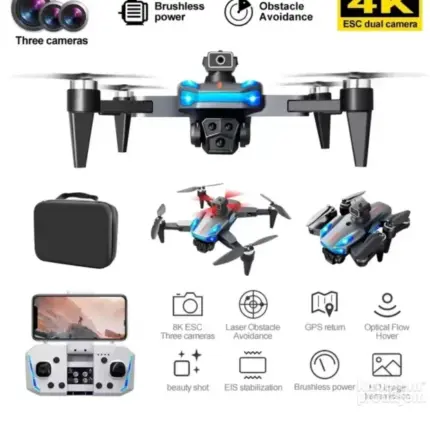 K911SE GPS Dron 8K Trostruka Kamera 5G | 2 Baterije