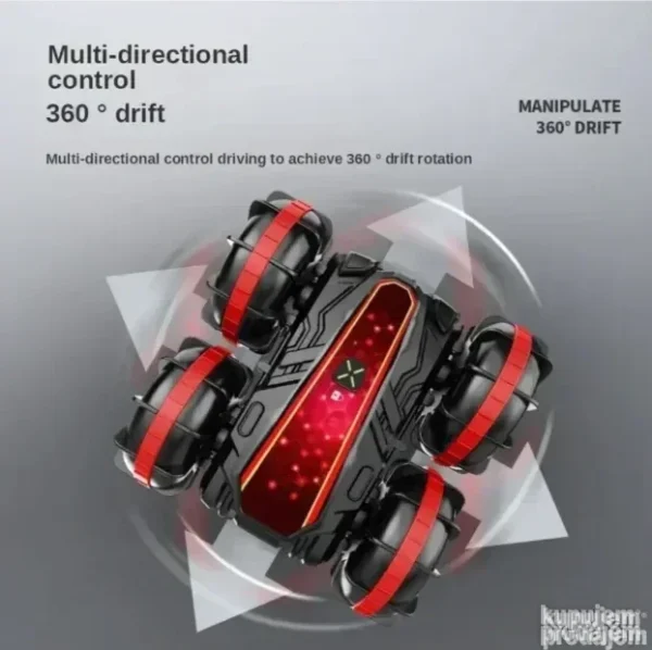 Stunt Auto RC 4x4 za akrobacije | Džojstik i narukvica