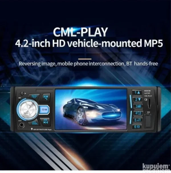 Univerzalni auto radio MP5 1DIN | BT USB SD FM Aux