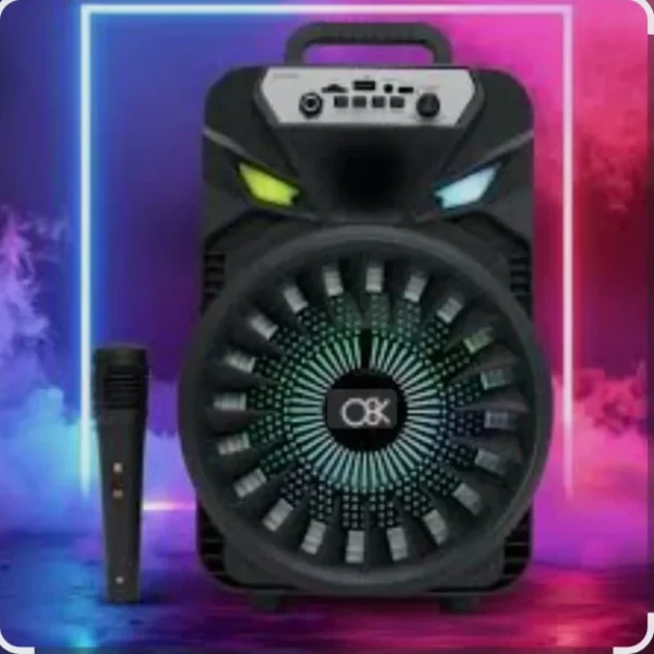 Bluetooth Karaoke Zvučnik 8 Inča | LED Svetlo