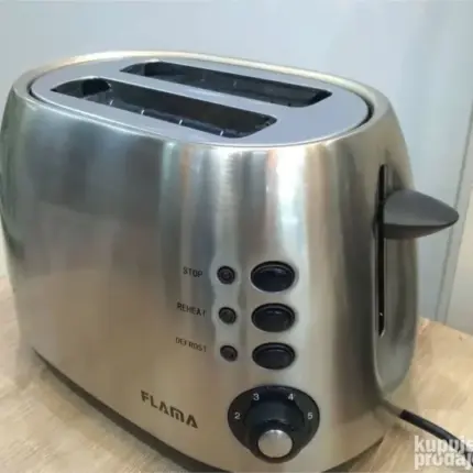 Duplo Toster Flama 963FL Inox - 2 Široka Otvora