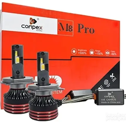 LED sijalice M8 Pro H7 H4 Canbus | 6000K | 120W