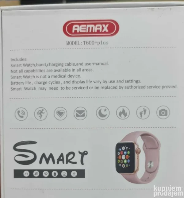 Pametni smart sat smartwatch T 600 plus
