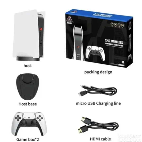 UHD 4K TV 2.4G bežični kontroler GameStation Retro konzola