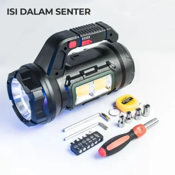 Baterijska LED lampa velike snage sa alatom
