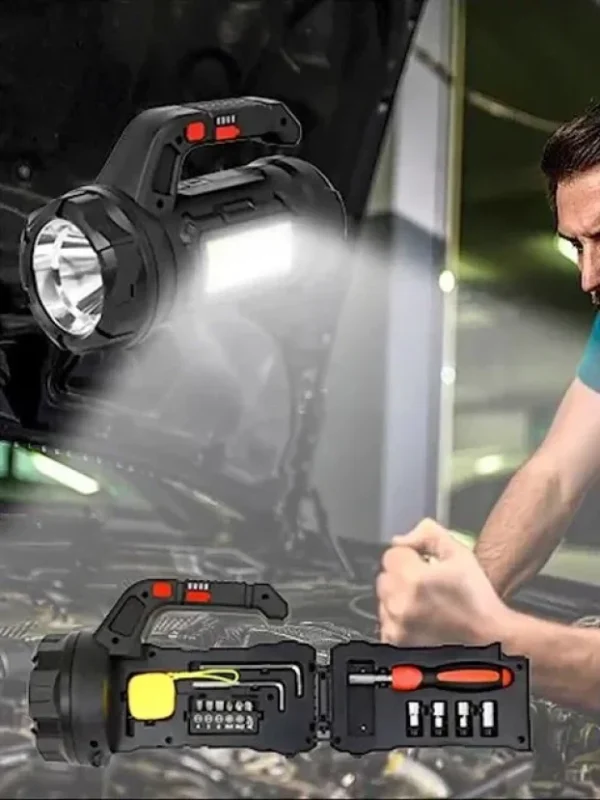 Baterijska LED lampa velike snage sa alatom