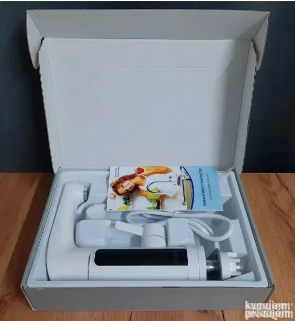 Protocna slavina za sudoperu i lavabo Inox i Bela