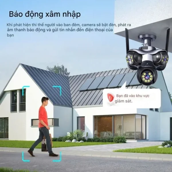 PTZ WiFi kamera sa 5 kamera, 5 ekrana 10xZoom 20MPX