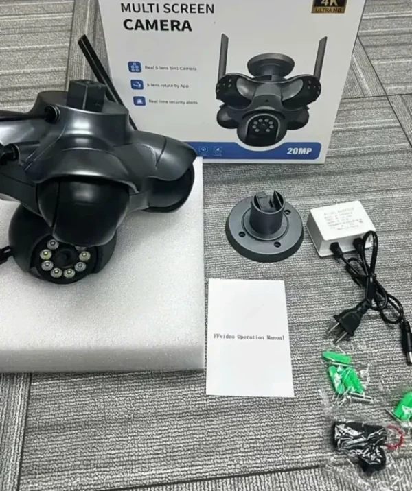 PTZ WiFi kamera sa 5 kamera, 5 ekrana 10xZoom 20MPX