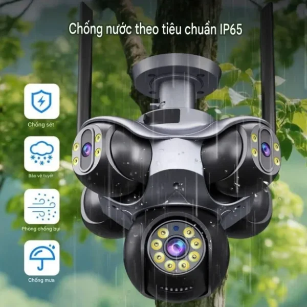 PTZ WiFi kamera sa 5 kamera, 5 ekrana 10xZoom 20MPX