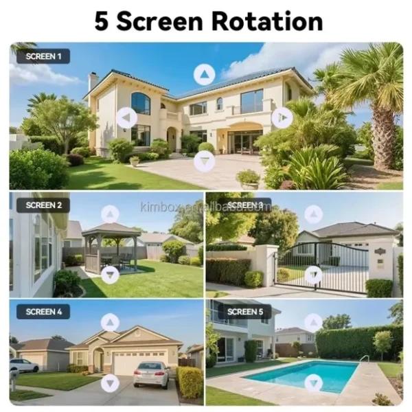 PTZ WiFi kamera sa 5 kamera, 5 ekrana 10xZoom 20MPX