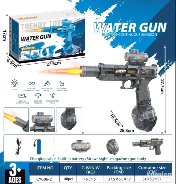 Elektricni Pistolj na vodu velike brzine