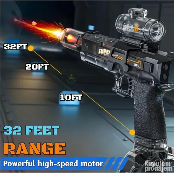 Elektricni Pistolj na vodu velike brzine