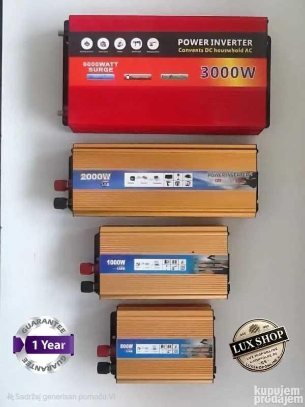 Inverter 12v 500-5000w Pretvarač napona - 500-5000w