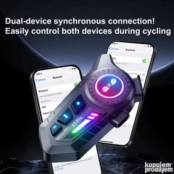 Komunikator Slušalice za moto kacigu Bluetooth 6.0