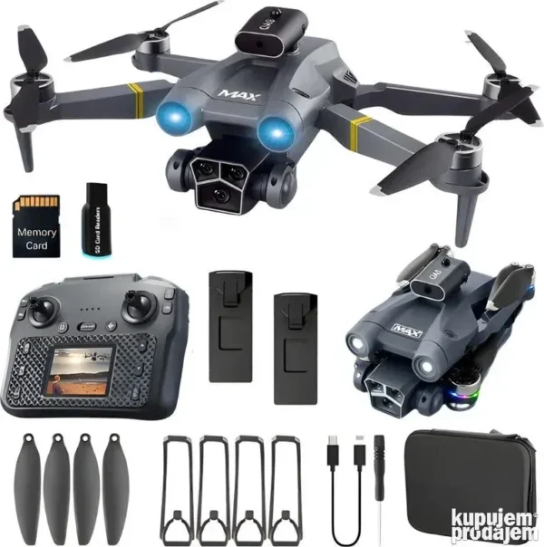 M3 Ultra dron brushless GPS 3 x FHD kamera 25min sa ekranom