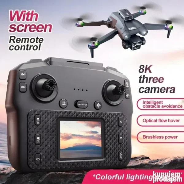 M3 Ultra dron brushless GPS 3 x FHD kamera 25min sa ekranom