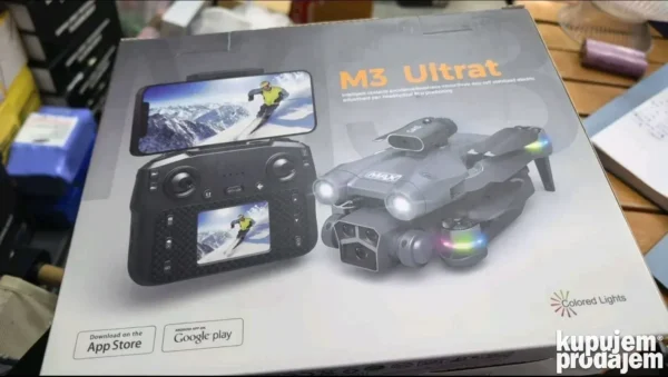M3 Ultra dron brushless GPS 3 x FHD kamera 25min sa ekranom