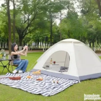 Sator Za 4 Osobe Veliki 200x200x135 Zeleni i bez