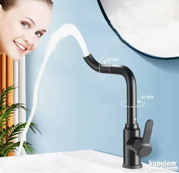 slavina-za-sudoperu-ili-lavabo-crna-i-inox-3 Slavina za sudoperu ili lavabo Crna i Inox