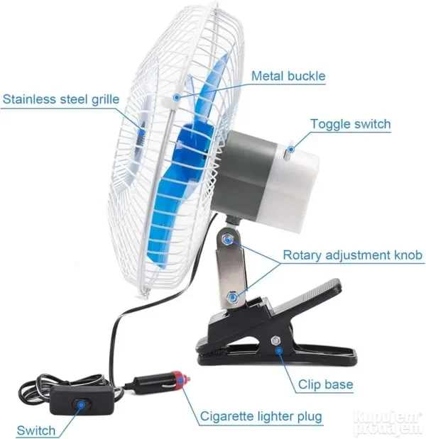 ventilator-za-hladjenje-automobila-12v-25w-sa-stipaljkom-4 Ventilator za hlađenje automobila 12V 25W sa stipaljkom