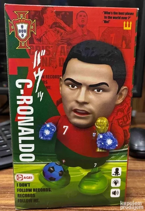 Kristijano Ronaldo akciona figura svira igra