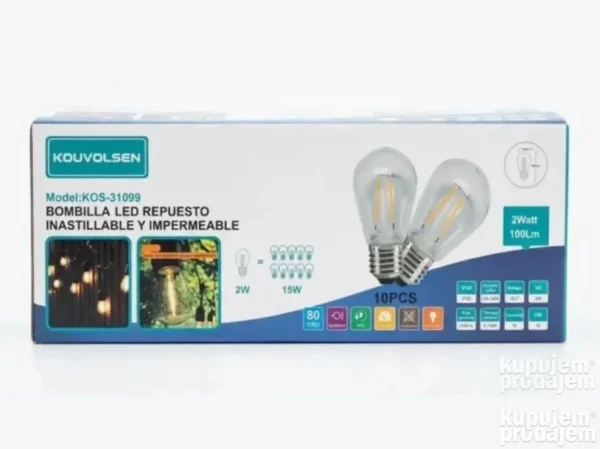 led-flament-sijalice-2w-10kom-za-dvoriste-i-baste-kafica-1 Led Flament Sijalice 2W/10kom za dvorište i bašte kafića