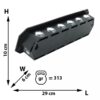 2 x LED solarna zidna lampa sa 10 LED dioda
