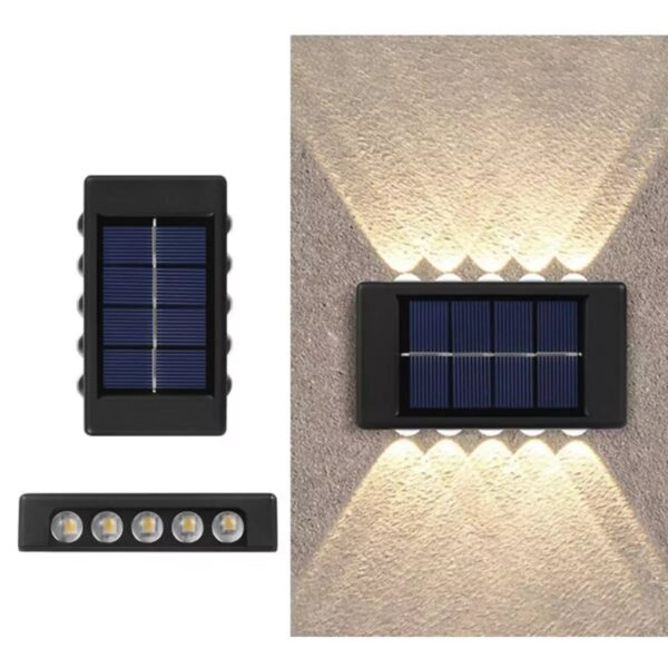 2 x LED solarna zidna lampa sa 10 LED dioda