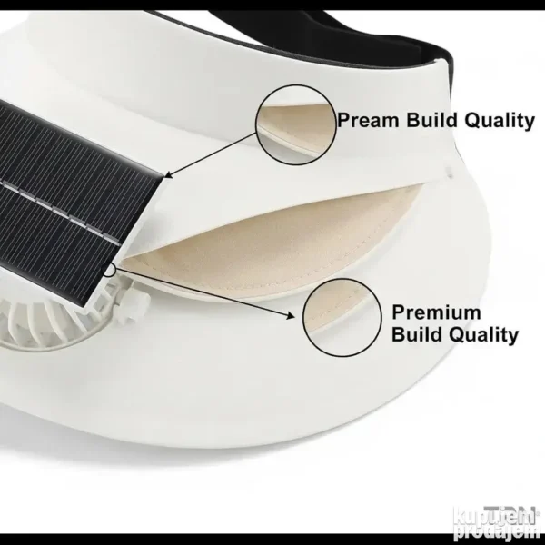 Sesir kacket solarni sa ventilatorom za hladjenjehlađenje