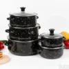 set-serpi-sa-poklopcem-od-emajla-crne-5-komada-3 Set serpi sa poklopcem od emajla Crne 5 komada