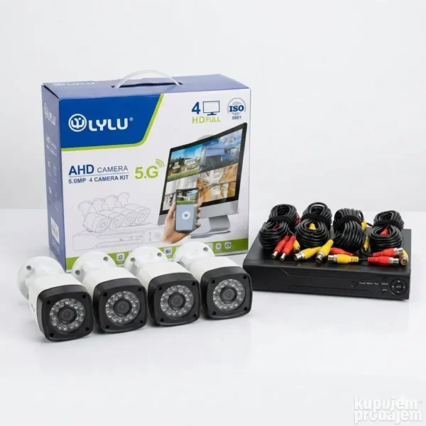 AHD LYLU set 4 kamere 5Mp FULL HD snimač