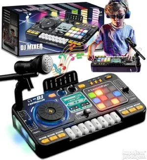 dj-mikseta-za-decu-muzicka-igracka-sa-svetlom-i-zvukom-1 DJ Mikseta za Decu Muzička Igračka sa Svetlom i Zvukom