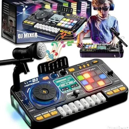 DJ Mikseta za Decu Muzička Igračka sa Svetlom i Zvukom