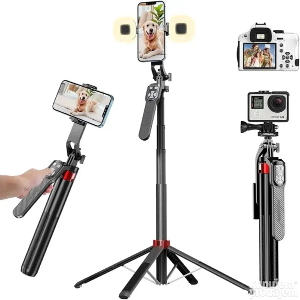 Selfi štap sa bežičnim daljinskim upravljačem i stativom