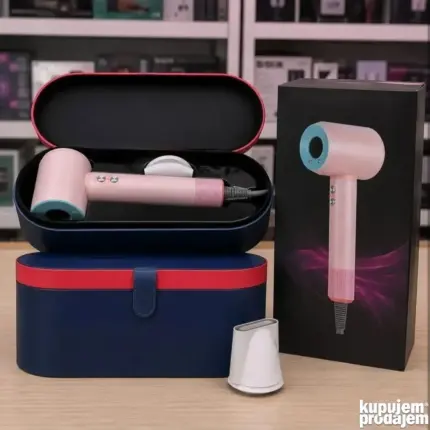 Supersonic fen za kosu u roze-plavi sa zaštitnom kutijom
