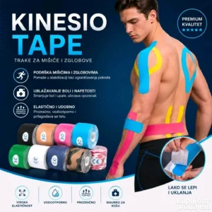 2-x-kinezi-traka-elasticne-kinesio-trake-za-trening-1 2 x KINEZI Traka ELASTIČNE Kinesio Trake Za Trening