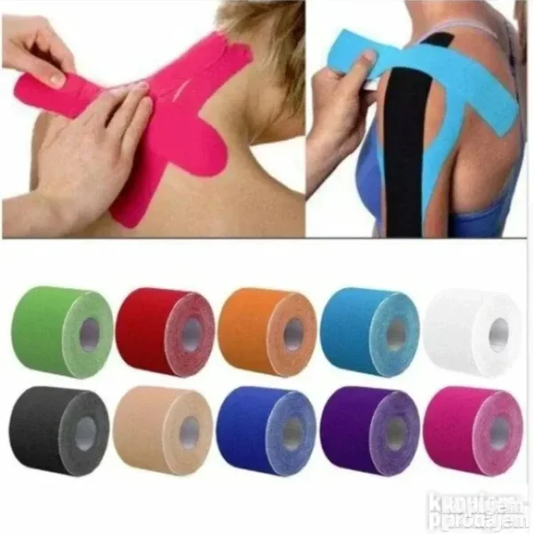 2 x KINEZI Traka ELASTIČNE Kinesio Trake Za Trening