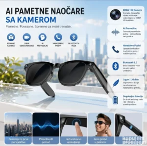 Ai pametrne naocare AI naočare sa kamerom sa prevodjenjem