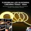 Fleksibilna LED Silikonska Linearna Traka 100m Vodootporna