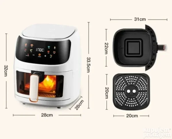 Friteza Na Vruc Vazduh Silver Crest Air Fryer 8L Air Frajer