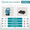 Inverter 220V 200W pretvarac na bateriju 21V sa USB i lampom