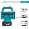 Inverter 220V 200W pretvarac na bateriju 21V sa USB i lampom