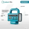 Inverter 220V 200W pretvarac na bateriju 21V sa USB i lampom
