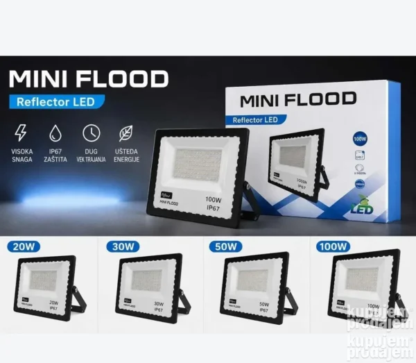 Mini Flood LED reflektor 20w 30w 50w 100w 200w