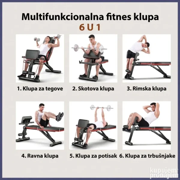 Multifunkcionalna Klupa za Trbušnjake