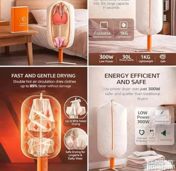 Prenosivi sušač veša Notebook Style Portable Dryer