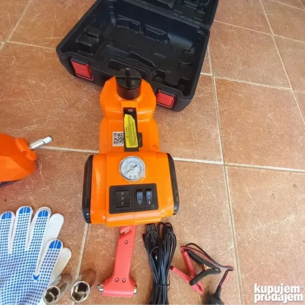 Set za auto -aku odvijac- kompresor- dizalica 5T