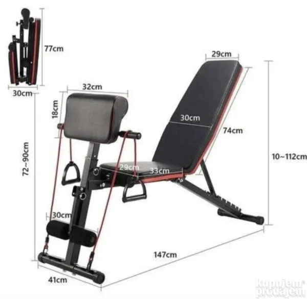 Višenamenska Fitness Klupa 6u1